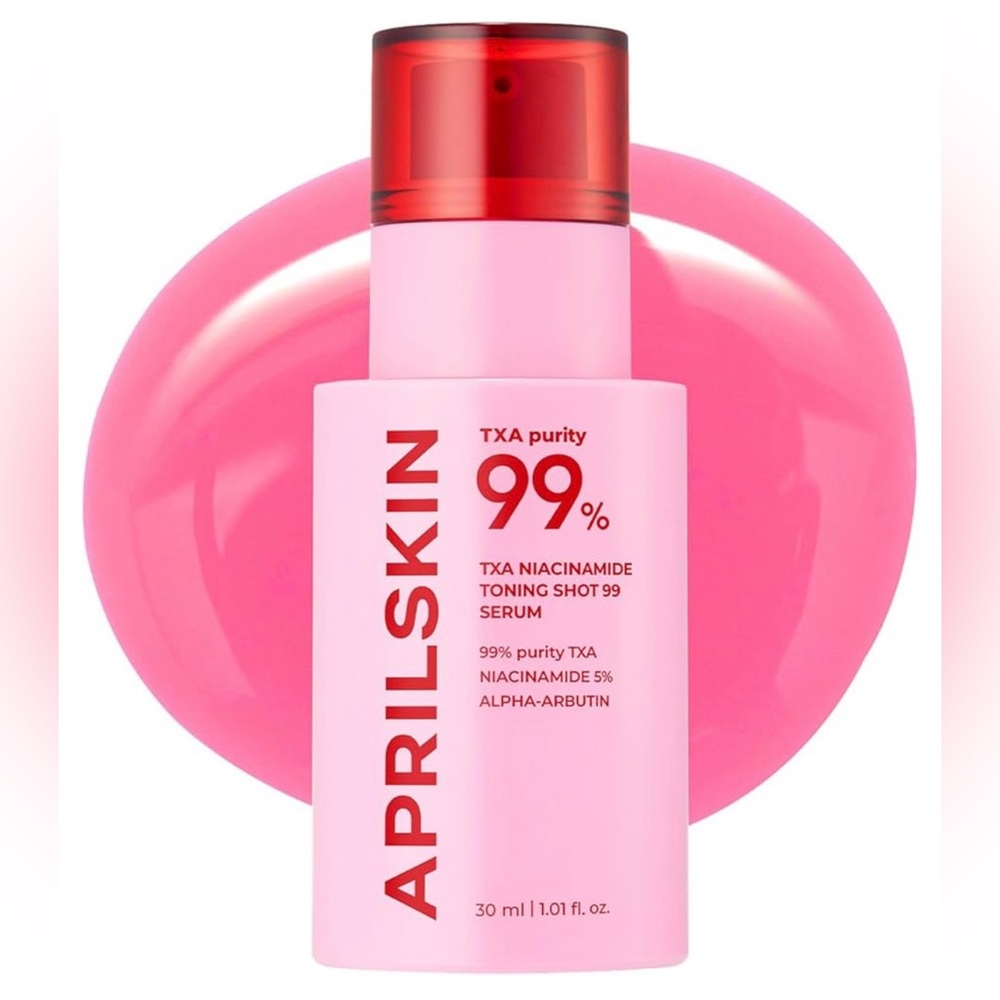 April Skin TXA Niacinamide Toning Shot 99 Serum New Pink Red Full Size OS